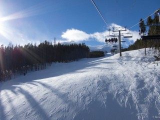 View from the lift